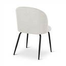 MIKO - Stoel - Naturel - Zwarte metalen poten