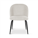 MIKO - Stoel - Naturel - Zwarte metalen poten