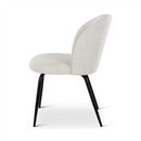 MIKO - Stoel - Naturel - Zwarte metalen poten