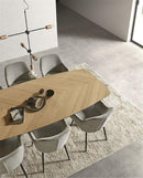 LYS - Eetkamerstoel - Naturel - Metalen poten