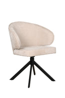 SEOUL - Eetkamerstoel - Venus Draaionderstel Zwart