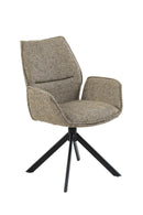 LONDON - Eetkamerstoel - Venus Draaionderstel Zwart
