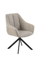 MADRID - Eetkamerstoel - Venus Draaionderstel Zwart