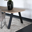 BARI - Tonvormige Eettafel - A-poten uit staal