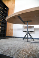 FLORENCE - Ellipsvormige tafel - Centraal L-onderstel