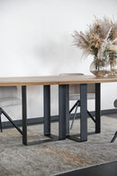 FLORENCE - Ellipsvormige tafel - Centraal L-onderstel