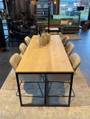 STOCKHOLM - Stocktafel - Open structuur met dwarsprofiel - Zwart staal