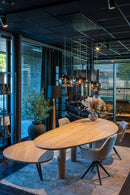 ROME - Organische Eettafel - Houten balkpoten