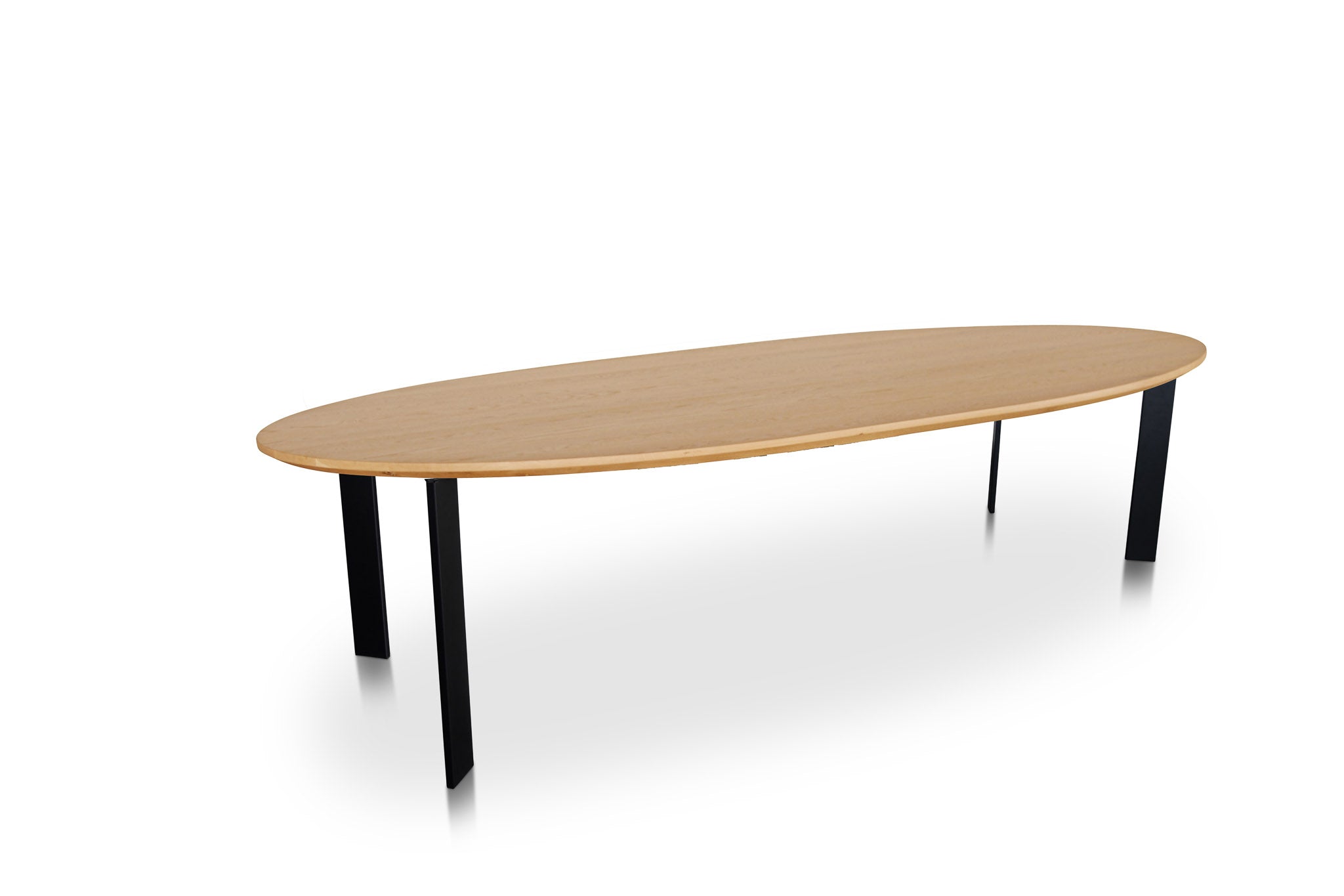 PARIJS - Ovale Eettafel - Rechte hoekpoten uit staal