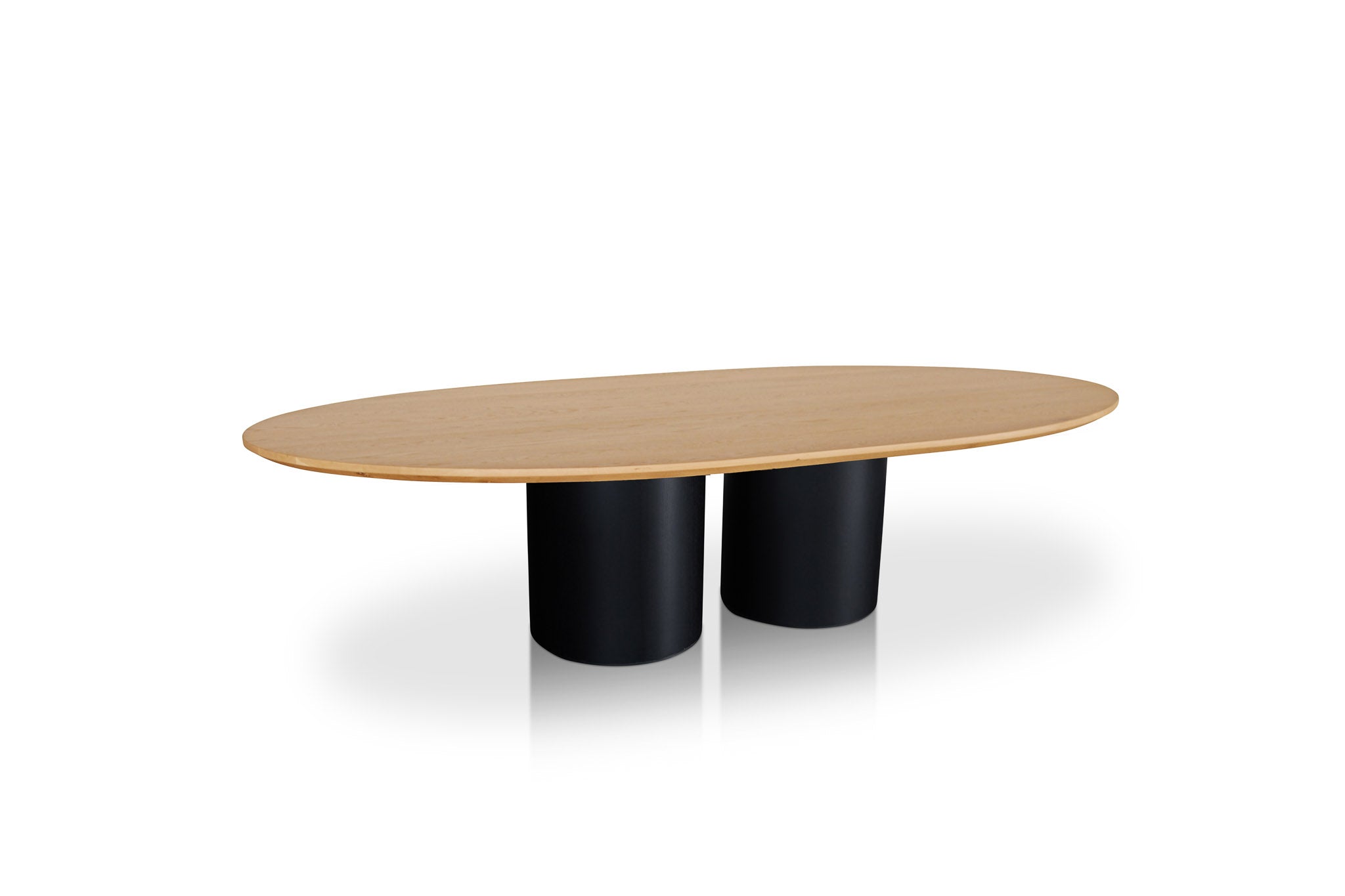 PARIJS - Ovale Eettafel - ronde houten ton