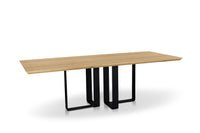 REYKJAVIK - Design eettafel - Centraal L-onderstel uit staal