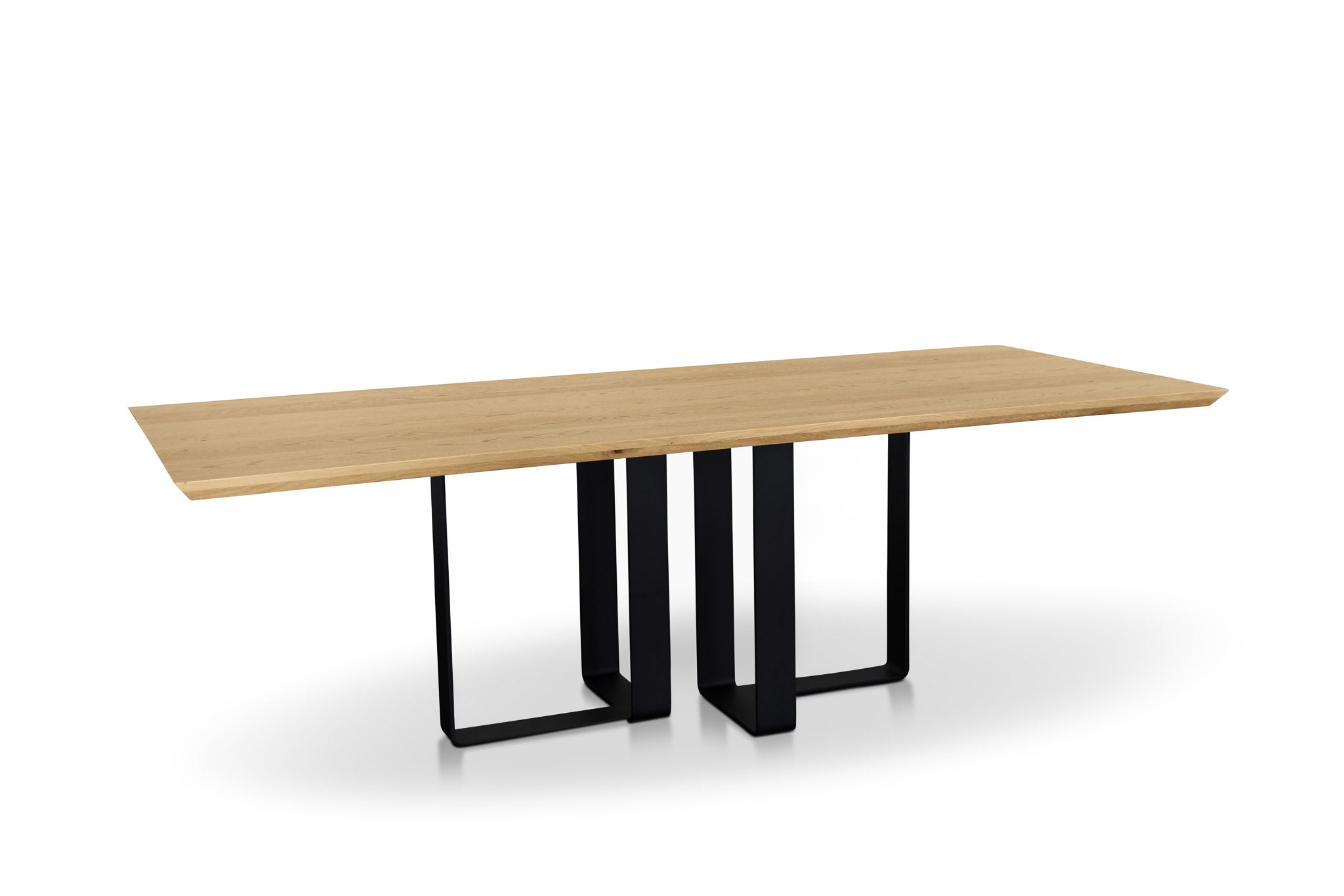 REYKJAVIK - Design eettafel - Centraal L-onderstel uit staal