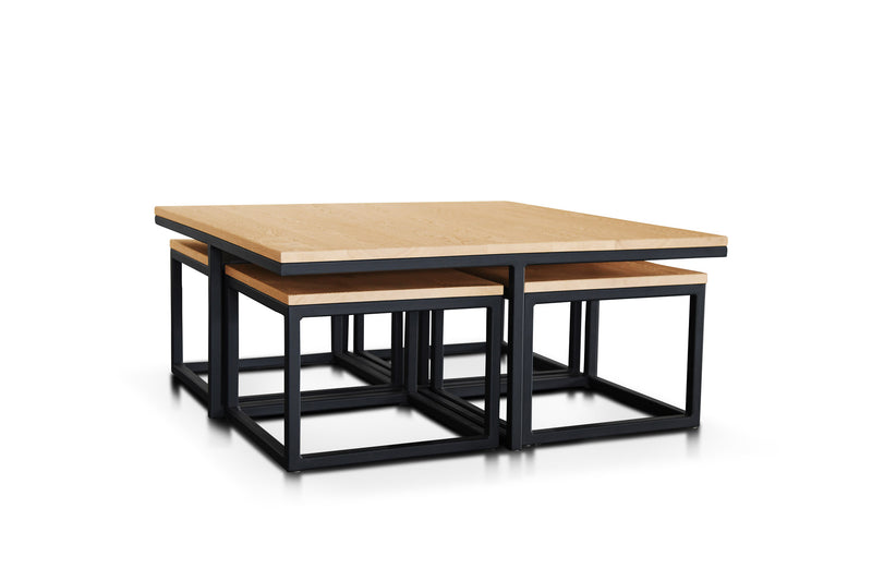 STOCKHOLM - Industriële salontafel - Set 5-delig