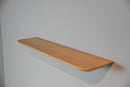 MILAAN - Zwevende wandplank - Schuine ronde hoeken uit 40 mm massief eiken