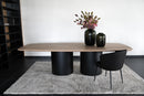 BARI - Tonvormige Eettafel - ronde houten ton