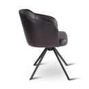 AMOR - Draaistoel - Zwarte metalen poot