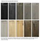 DUBLIN - Zwevende wandplank - Facet uit 40 mm massief eiken