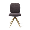 IKATA - Eetkamerstoel - Almost Black, Turn Gold