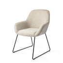 KUSHI - Eetkamerstoel - Ivory Ivy, Slide Black