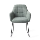 NOTO - Eetkamerstoel - Real Teal, Slide Black