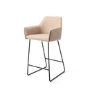 HOFU - Wild Walnut - Counterstoel - Slide Black