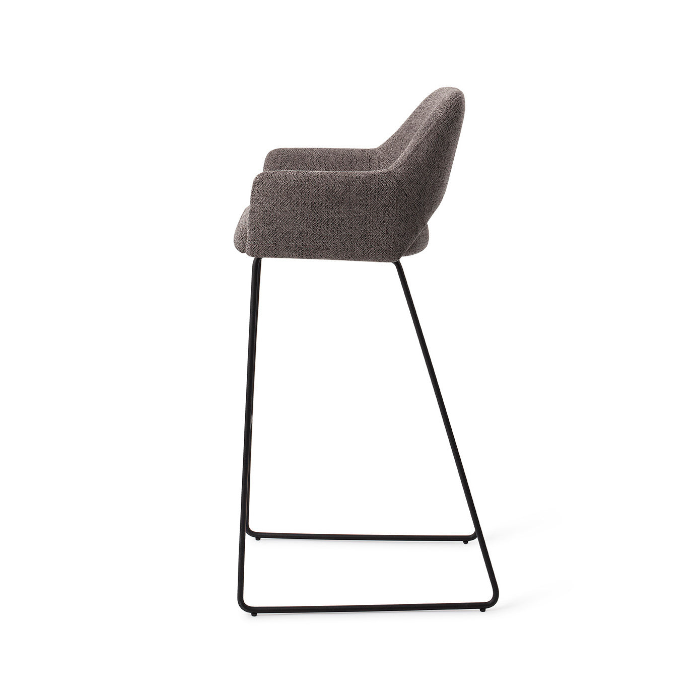 YANAI - Amazing Grey - Barstoel - Slide Black