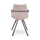 HAPY - Armstoel met metalen arm - Metalen poten