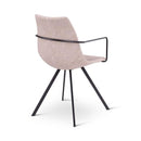 HAPY - Armstoel met metalen arm - Metalen poten