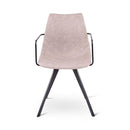 HAPY - Armstoel met metalen arm - Metalen poten