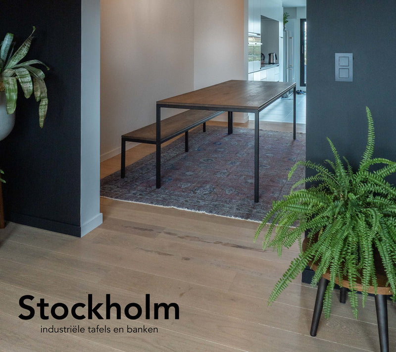 STOCKHOLM - Industriële tafel - 4 poten