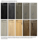 BORDEAUX - Hangend tv-meubel op maat - Massief Eikenhout - Schuine deuren