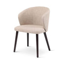 LOT - Armstoel - Ronde houten poten