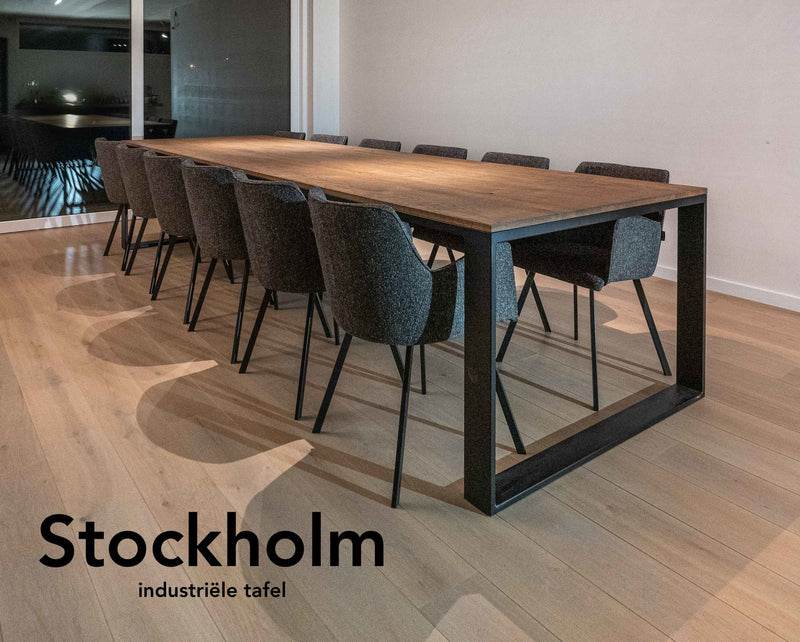 STOCKHOLM - Industriële tafel - U profiel