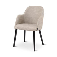 SUE - Armstoel - Ronde houten poten