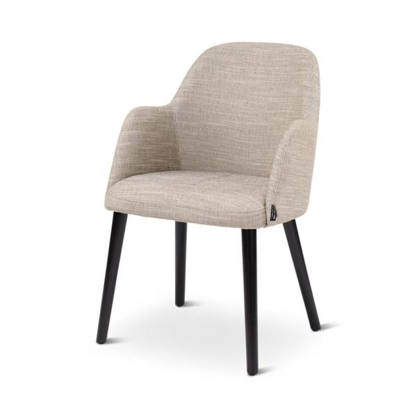SUE - Armstoel - Ronde houten poten