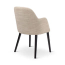 SUE - Armstoel - Ronde houten poten