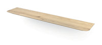 MILAAN - Zwevende wandplank - Schuine ronde hoeken uit 40 mm massief eiken